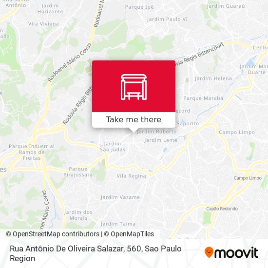 Rua Antônio De Oliveira Salazar, 560 map