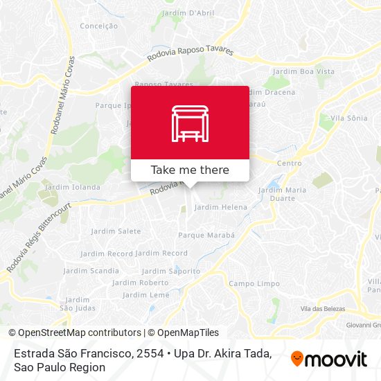 Estrada São Francisco, 2554 • Upa Dr. Akira Tada map