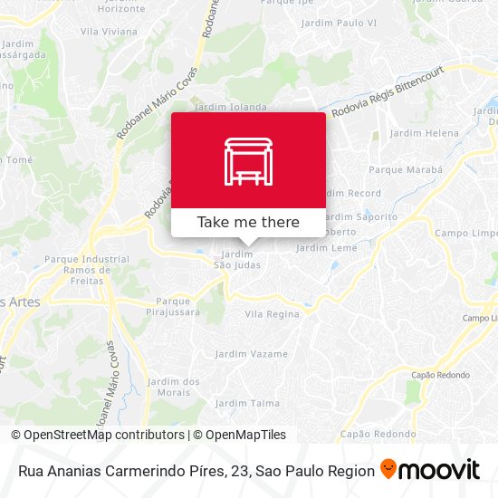 Rua Ananias Carmerindo Píres, 23 map