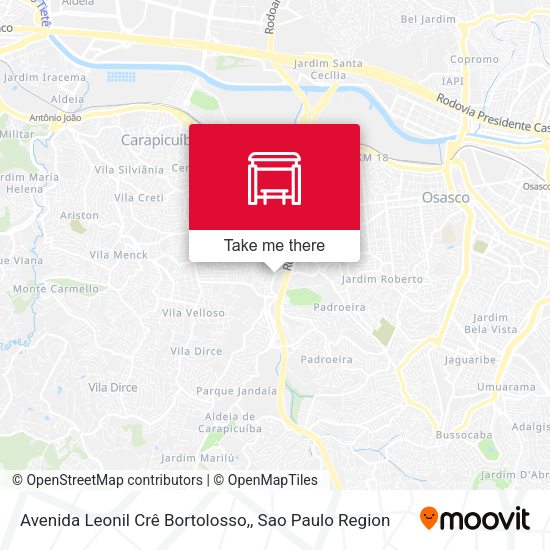 Avenida Leonil Crê Bortolosso, map