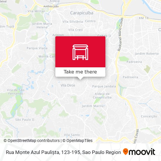 Rua Mọnte Azul Pauliṣta, 123-195 map