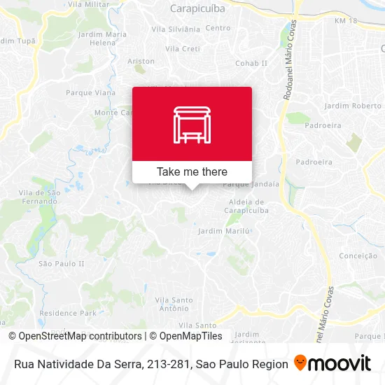 Rua Natividade Da Serra, 213-281 map