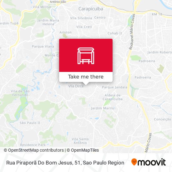 Rua Piraporã Do Bom Jesus, 51 map