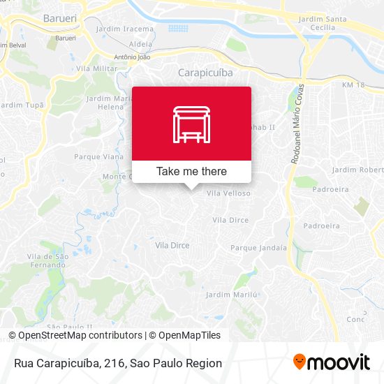 Rua Carapicuíba, 216 map