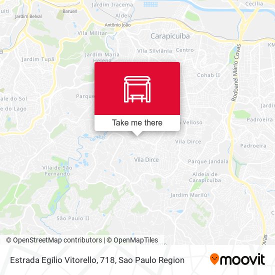 Estrada Egílio Vitorello, 718 map