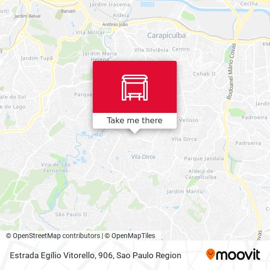 Estrada Egílio Vitorello, 906 map