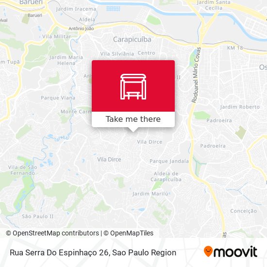 Rua Serra Do Espinhaço 26 map