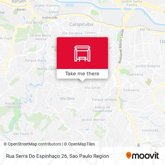 Rua Serra Do Espinhaço 26 map