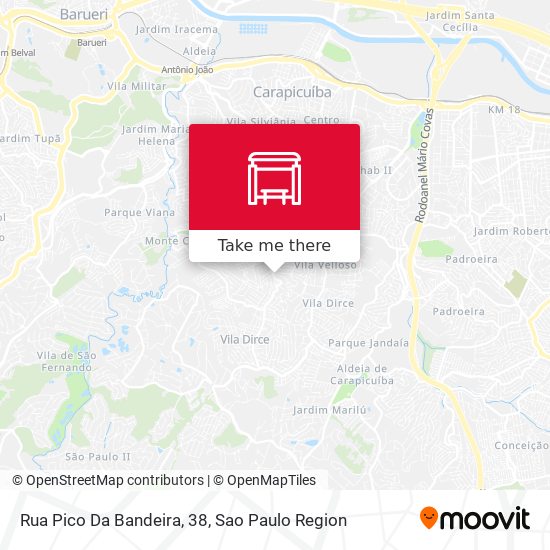Rua Pico Da Bandeira, 38 map