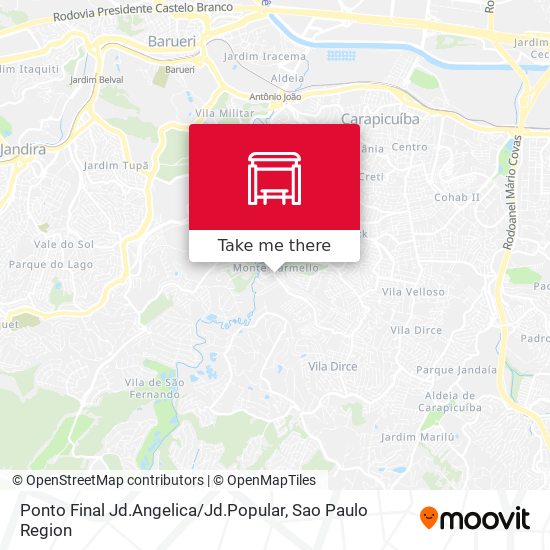 Ponto Final Jd.Angelica / Jd.Popular map