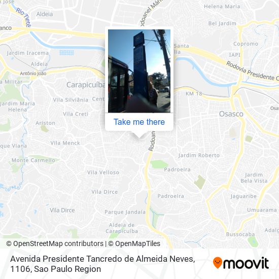 Avenida Presidente Tancredo de Almeida Neves, 1106 map
