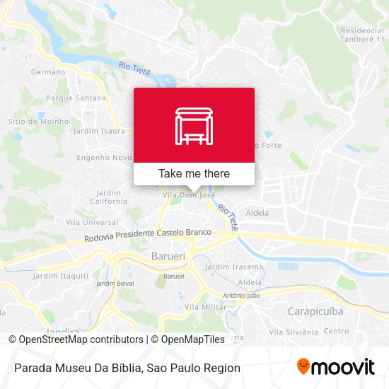 Parada Museu Da Bíblia map