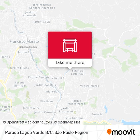 Parada Lagoa Verde B/C map