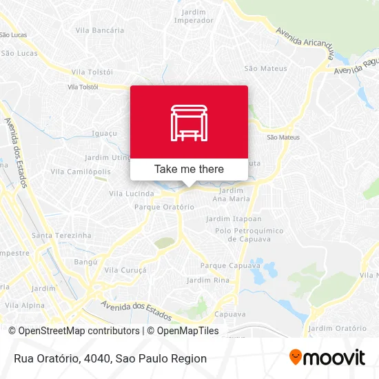 Rua Oratório, 4040 map