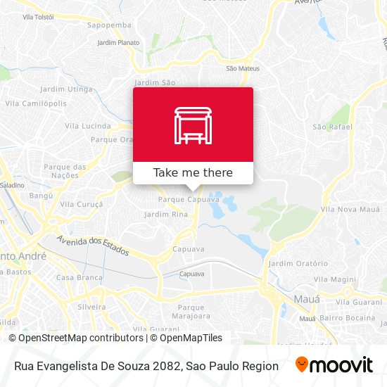 Mapa Rua Evangelista De Souza 2082