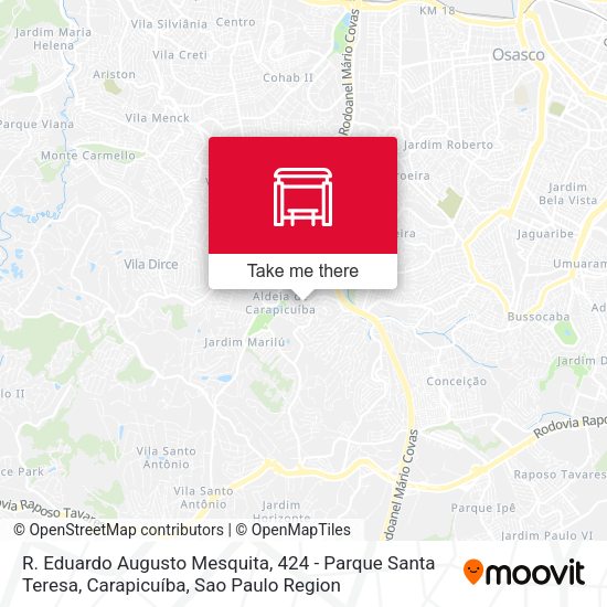 R. Eduardo Augusto Mesquita, 424 - Parque Santa Teresa, Carapicuíba map
