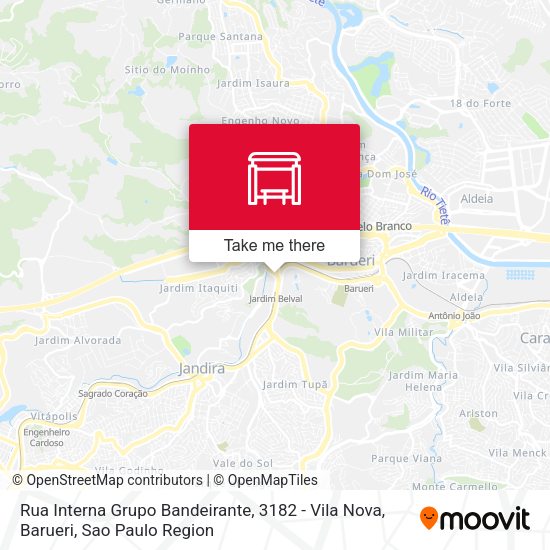 Rua Interna Grupo Bandeirante, 3182 - Vila Nova, Barueri map