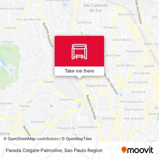 Parada Colgate-Palmolive map