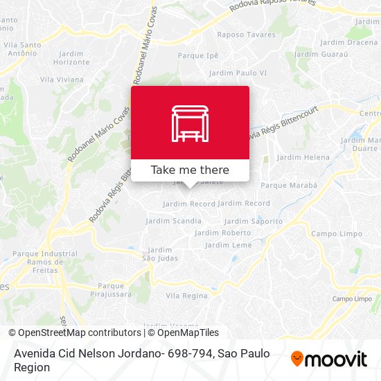 Avenida Cid Nelson Jordano- 698-794 map