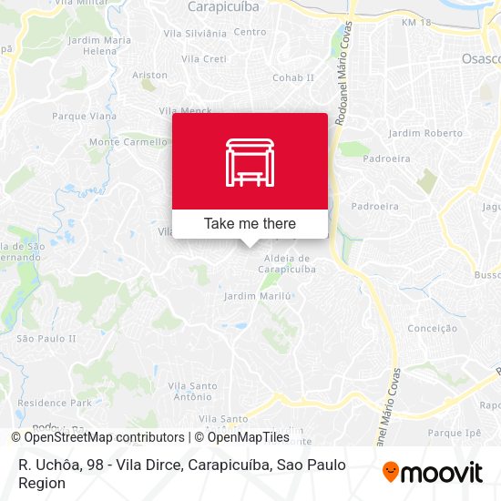 R. Uchôa, 98 - Vila Dirce, Carapicuíba map
