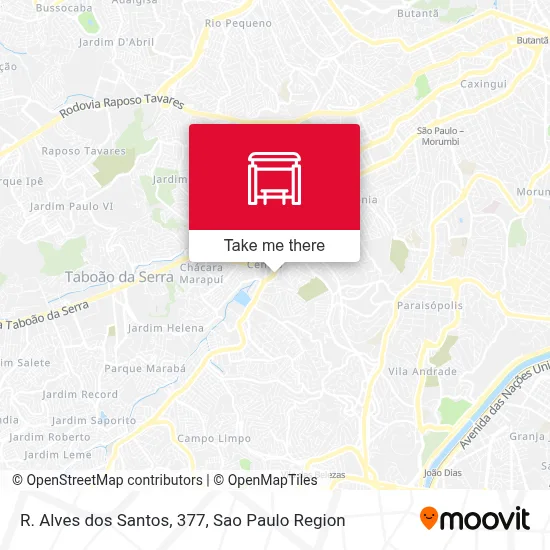 R. Alves dos Santos, 377 map