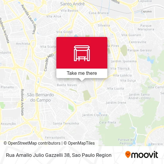Rua Amalio Julio Gazzelli 38 map