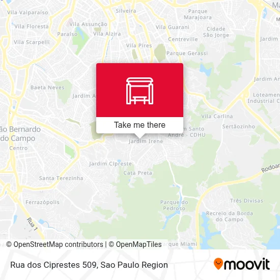 Rua dos Ciprestes 509 map