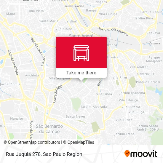 Rua Juquiá 278 map