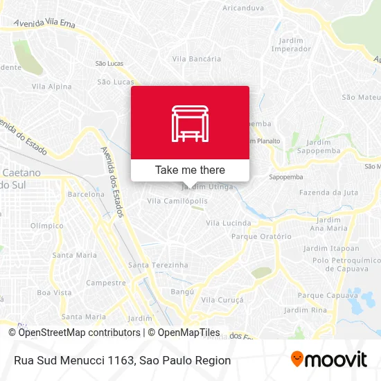Rua Sud Menucci 1163 map