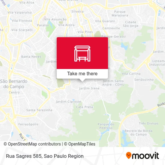 Rua Sagres 585 map
