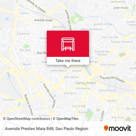 Avenida Prestes Maia 848 map