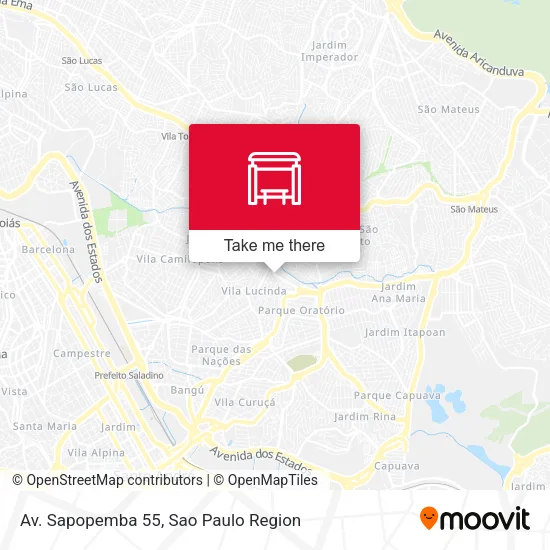 Av. Sapopemba 55 map