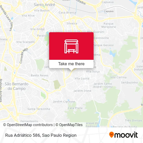 Rua Adriático 586 map