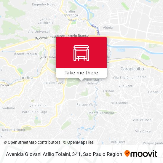 Avenida Giovani Atílio Tolaini, 341 map