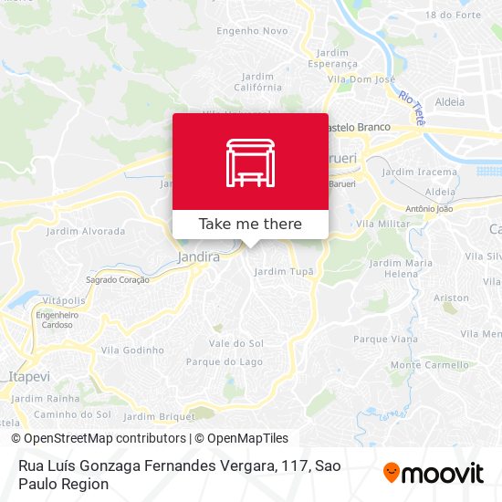 Rua Luís Gonzaga Fernandes Vergara, 117 map