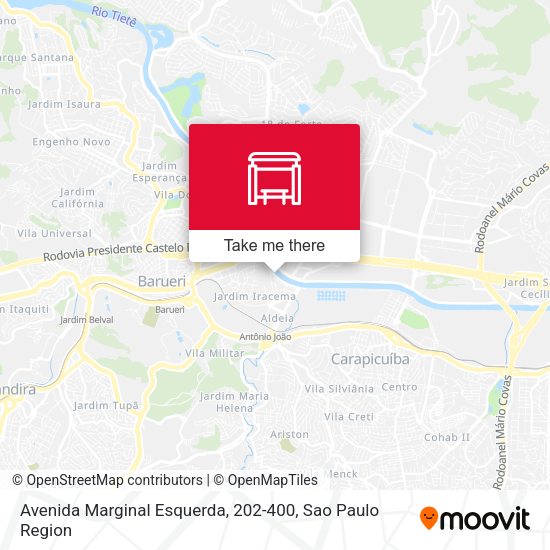 Avenida Marginal Esquerda, 202-400 map
