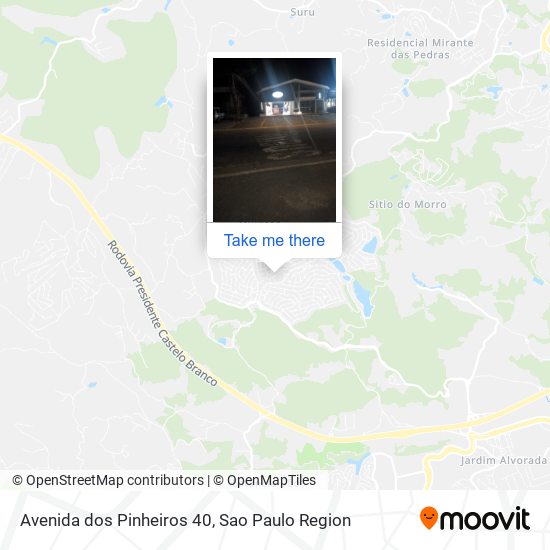 Avenida dos Pinheiros 40 map
