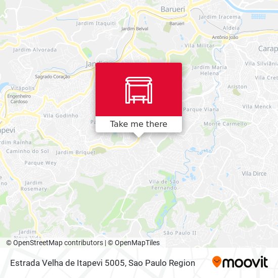 Estrada Velha de Itapevi 5005 map