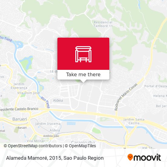 Alameda Mamoré, 2015 map