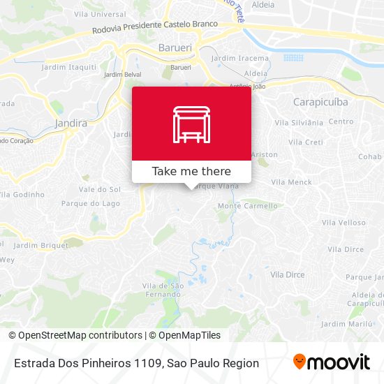 Estrada Dos Pinheiros 1109 map