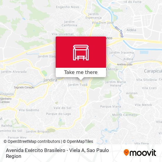 Avenida Exército Brasileiro - Viela A map