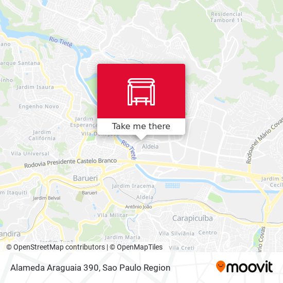 Alameda Araguaia 390 map