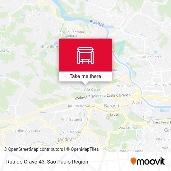 Rua do Cravo 43 map