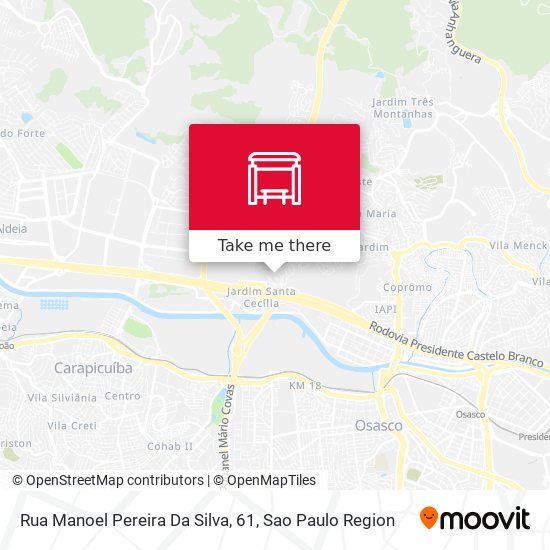 Rua Manoel Pereira Da Silva, 61 map