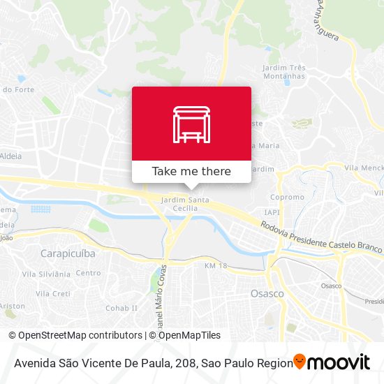 Avenida São Vicente De Paula, 208 map