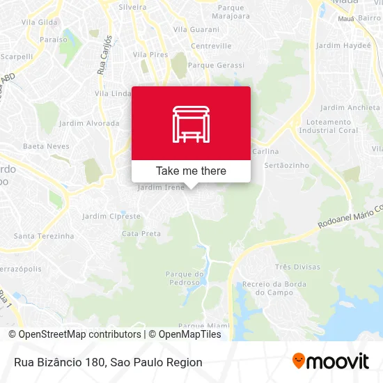 Rua Bizâncio 180 map