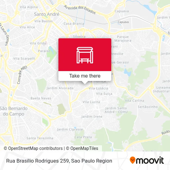 Rua Brasílio Rodrigues 259 map