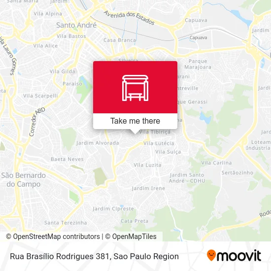 Rua Brasílio Rodrigues 381 map