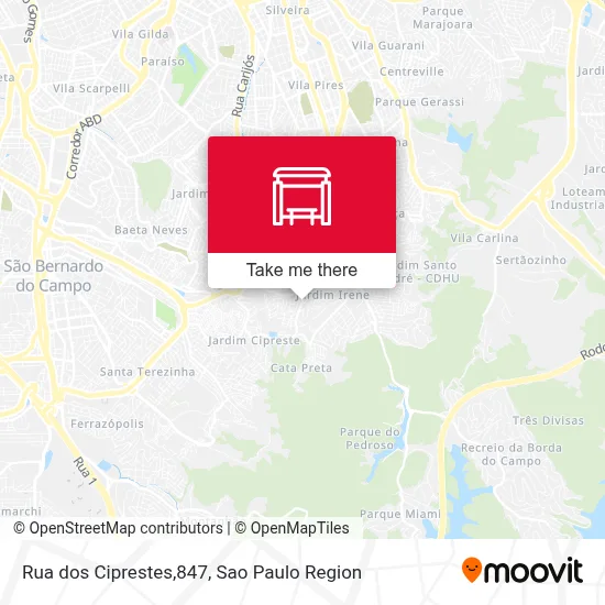 Rua dos Ciprestes,847 map