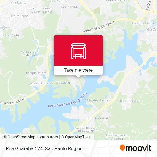 Rua Guarabá 524 map
